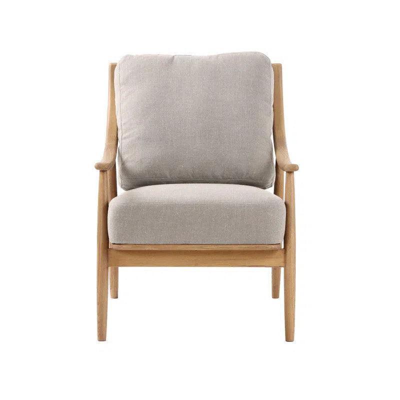 Kinsley Club Chair - Light Linen Cushions / Natural