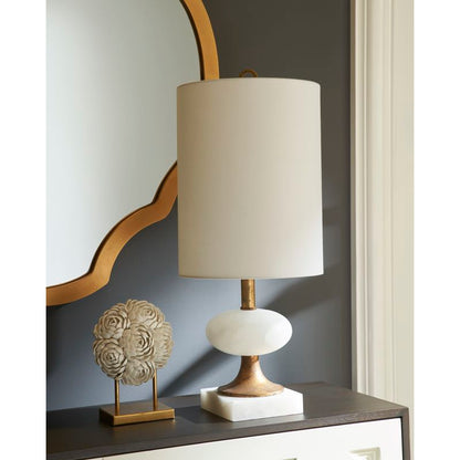 Chelsea House Charlotte Natural White Alabaster Table Lamp