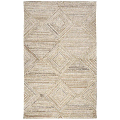 Clac Geometric Tan Large Area Rugs For Living Room