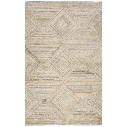 Clac Geometric Tan Large Area Rugs For Living Room