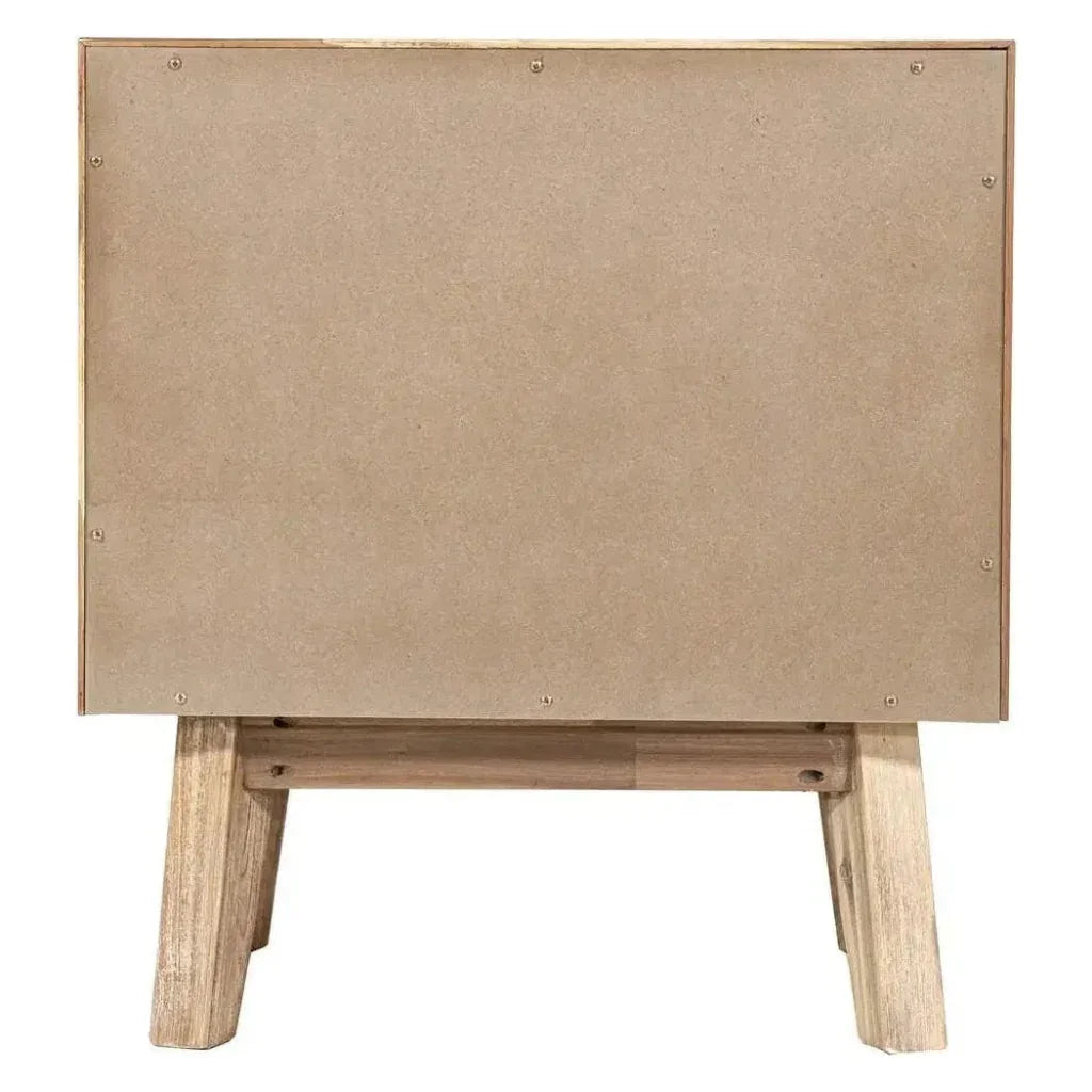Brown Solid Wood Gia 2 Drawer Nightstand -- view 7