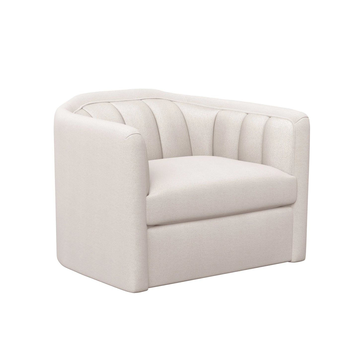 Birrit Fabric Upholstered Swivel Armchair