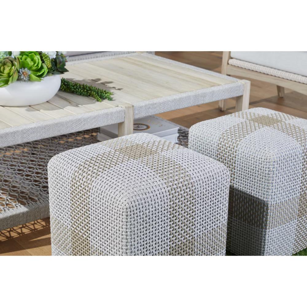 Cross Accent Cube Taupe Stripe - Heirloom Quality - view 11
