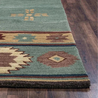 Deal Gray Blue Round Area Rugs For Dining Room -- blue