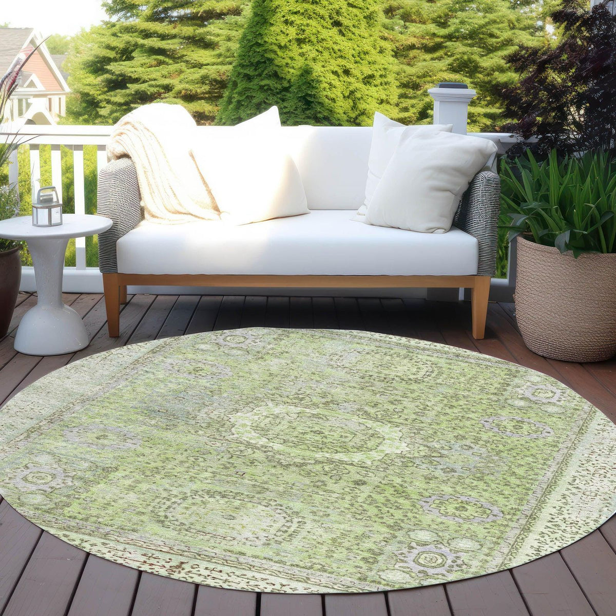 Irias Aloe Washable Indoor-Outdoor Rug