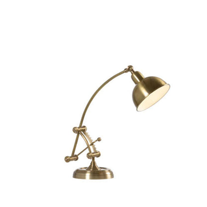 Elias Adjustable Brass Desk Table Lamp