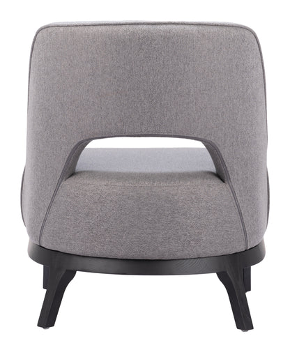 Mistley Wood Gray Armless Accent Chair