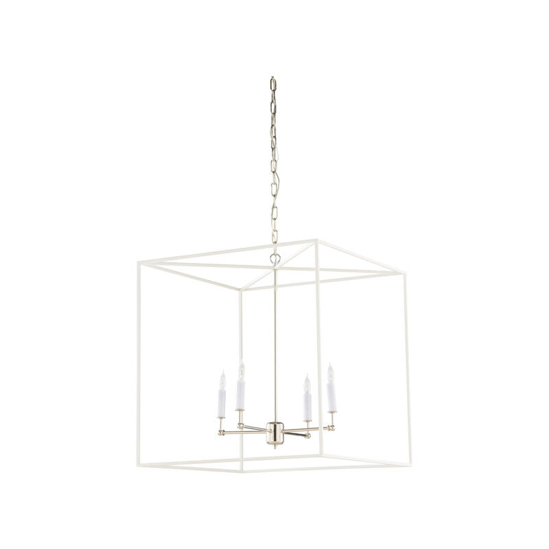 Wildwood Avalon Clean White Finish Hanging Chandelier