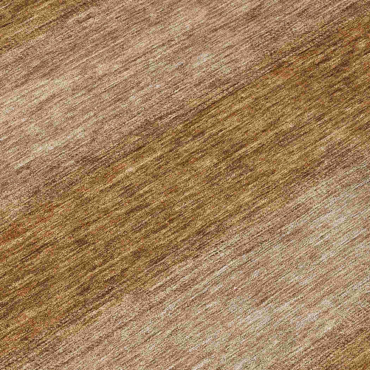 Haelius Brown Washable Indoor-Outdoor Rug