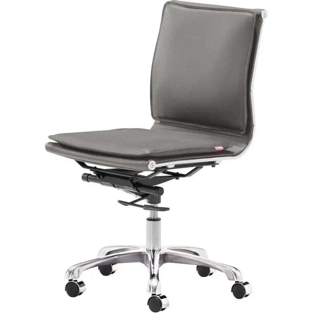Lider Plus Armless Office Chair Gray -- view 2