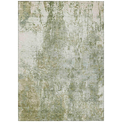 Kaelion Green Washable Indoor-Outdoor Rug