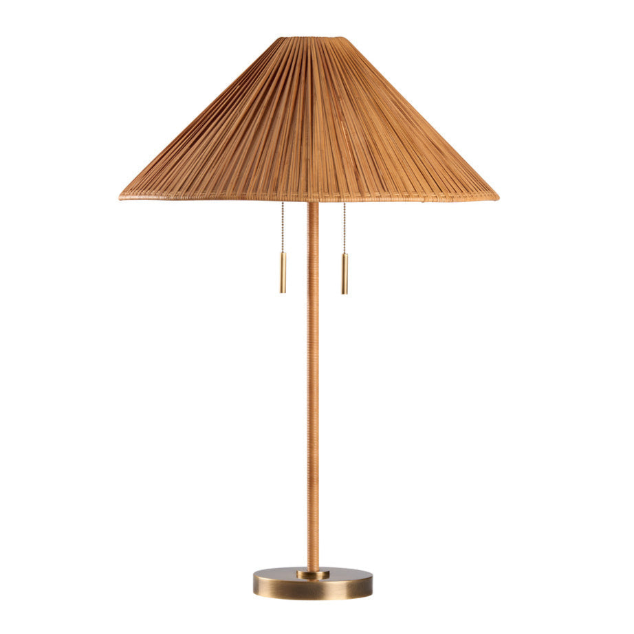 Wildwood Avondale Handcrafted Rattan Table Lamp