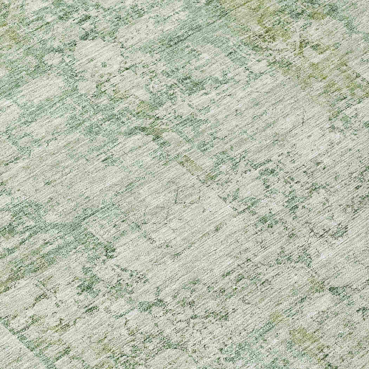 Kaelien Green Washable Indoor-Outdoor Rug