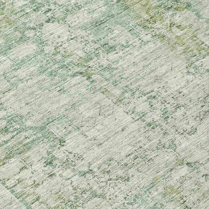 Kaelien Green Washable Indoor-Outdoor Rug