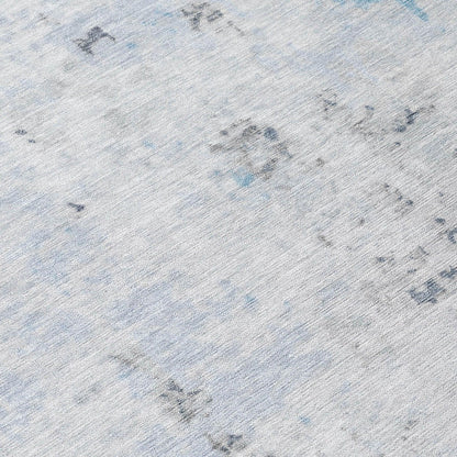 Jaelaris Blue Washable Indoor-Outdoor Rug