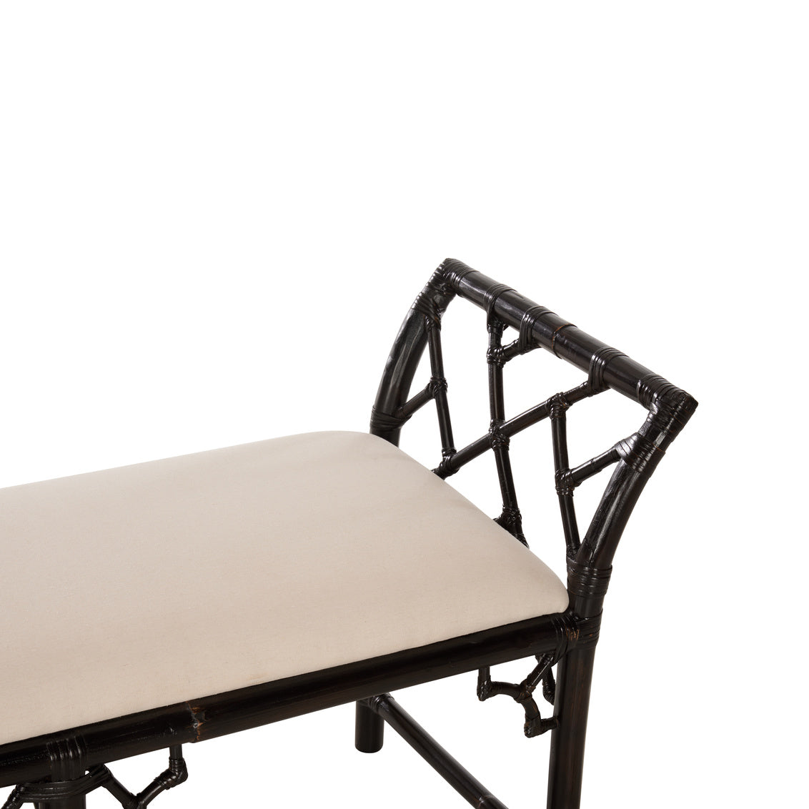 Chelsea House Chippendale Bamboo Regency Rattan Bedroom Bench