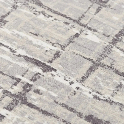 Baan Abstract / Gray Large Area Rugs For Living Room -- gray
