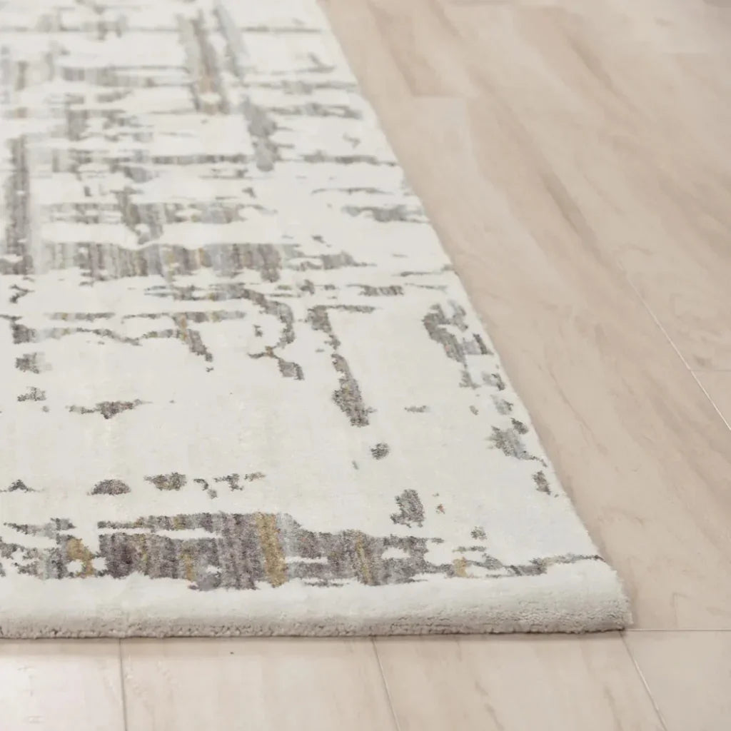 Atte Abstract / Gray Large Area Rugs For Living Room -- gray