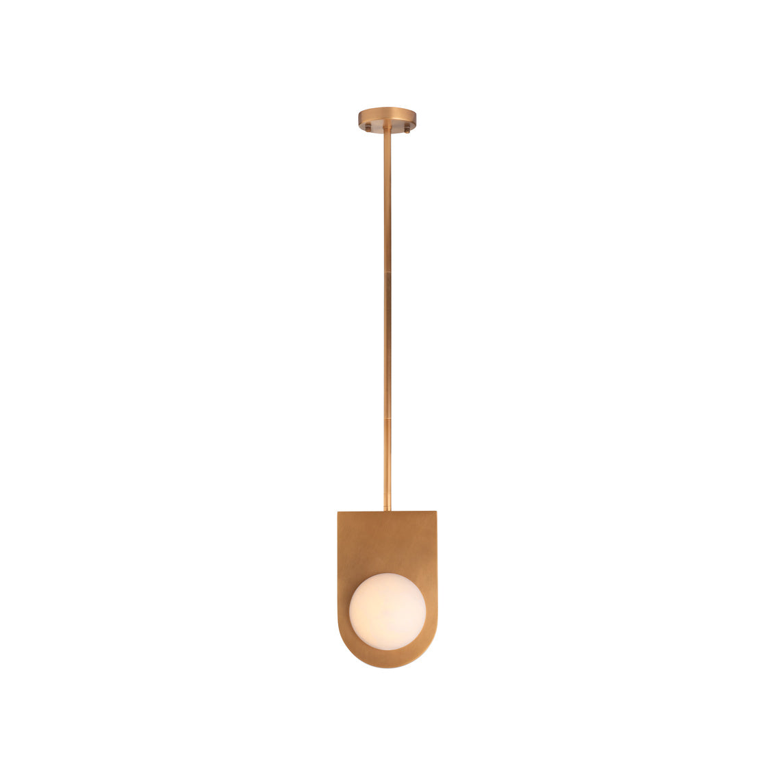 Wildwood Orin Antique Brass Finish Modern Pendant