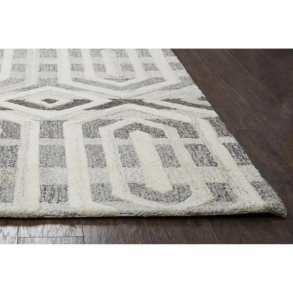 Clap Geometric Gray Large Area Rugs For Living Room -- gray