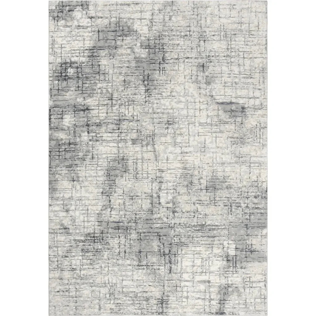 Bouc Abstract Gray Kitchen Hallway Runner Rug - LOOMLAN - LOOMLAN - Area Rugs
