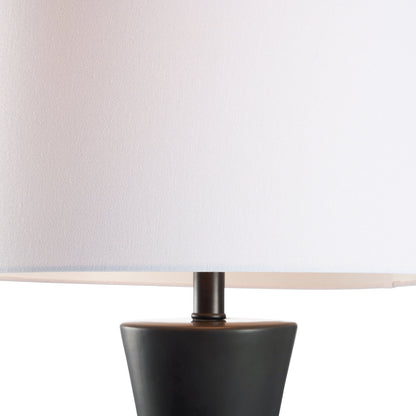 Chelsea House Chase Matte Black Ceramic Table Lamp