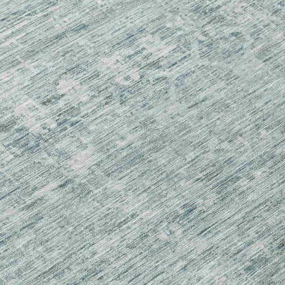 Irion Teal Washable Indoor-Outdoor Rug