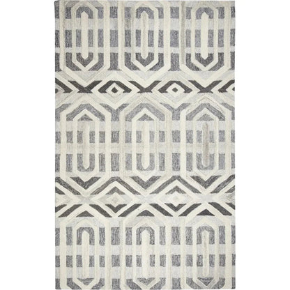 Clap Geometric Gray Large Area Rugs For Living Room - LOOMLAN - LOOMLAN - Area Rugs