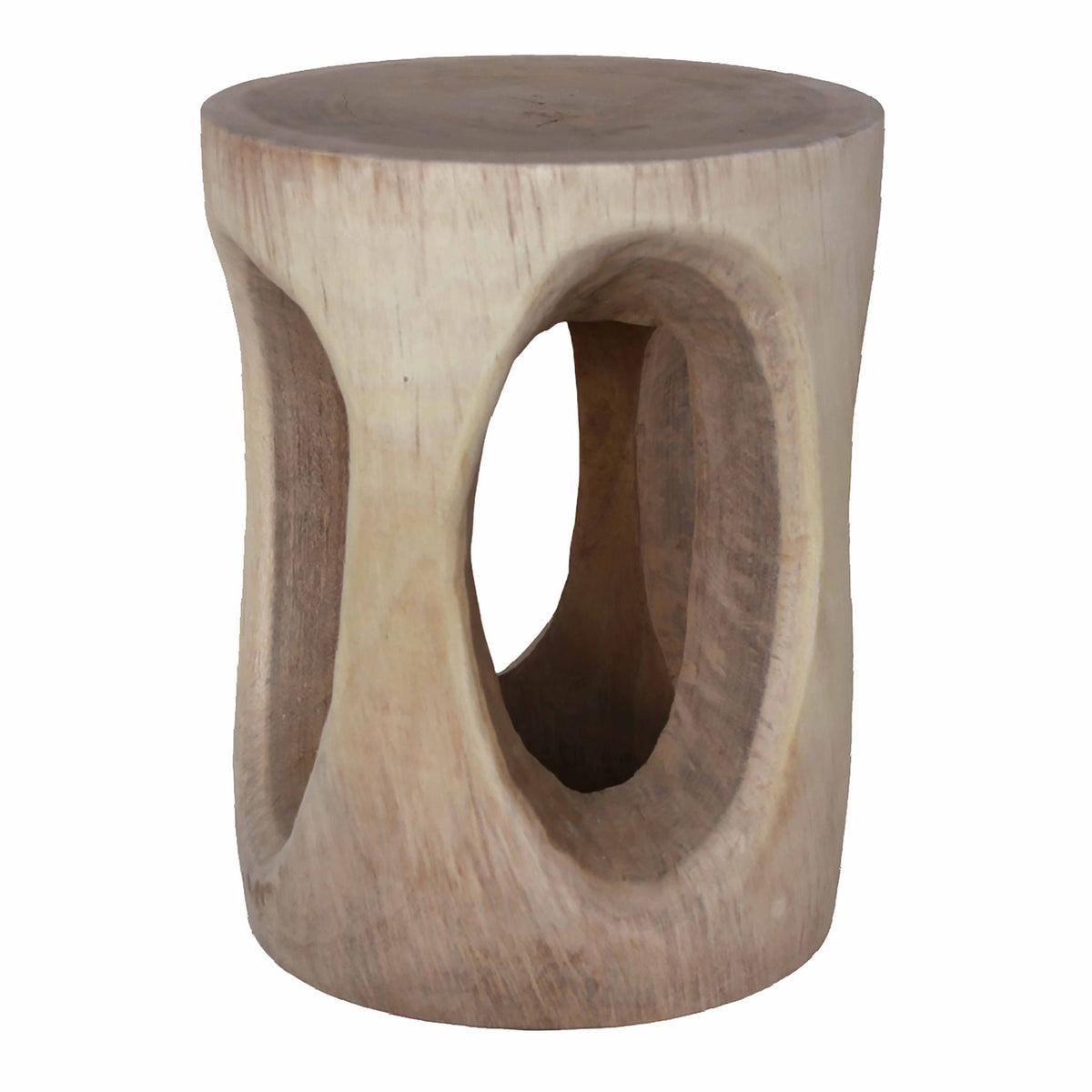 Kaya Suar Natural Wood Stool Munggur Handmade Ottoman