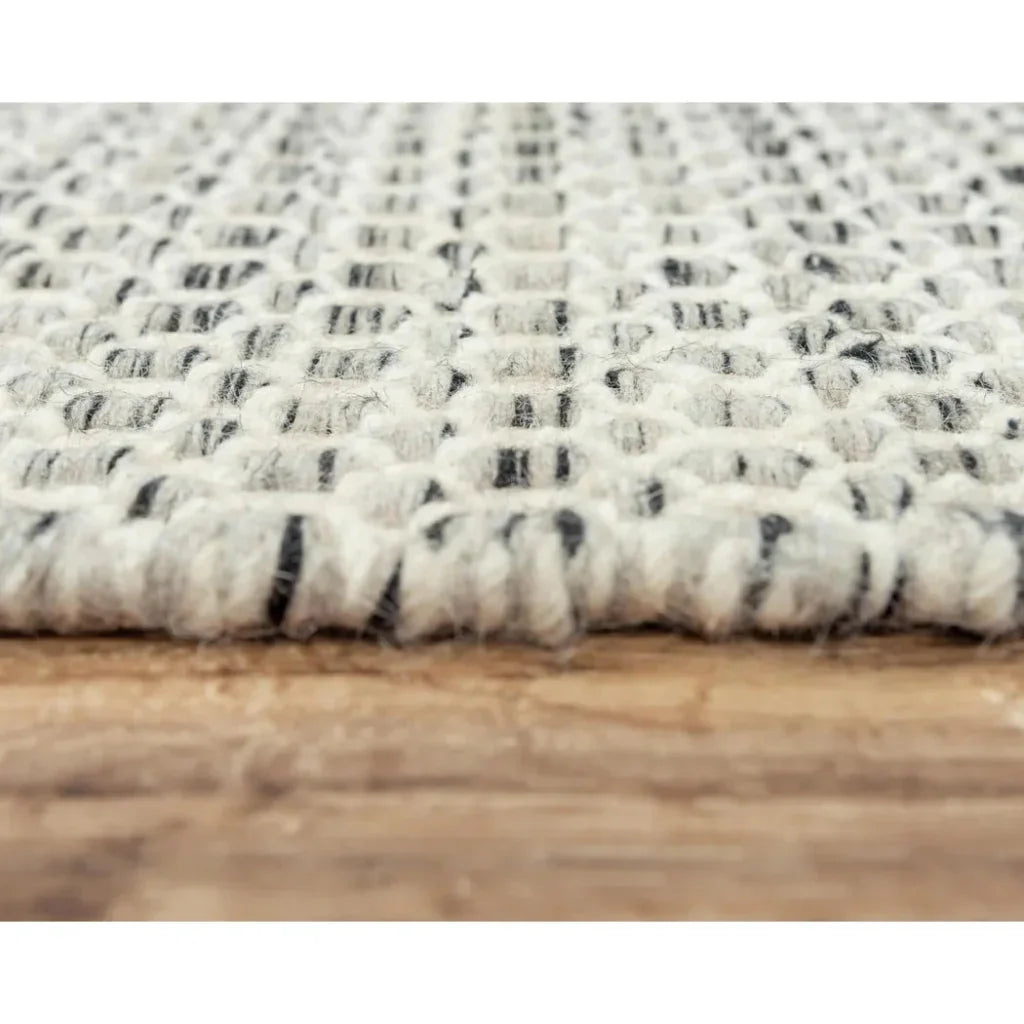 Cobe Basketweave Gray Area Rugs For Living Room - LOOMLAN - LOOMLAN - Area Rugs