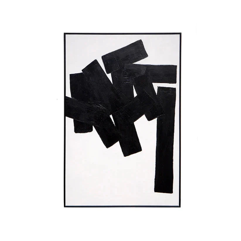 Building Blocks Wall Art With Black Floater Frame