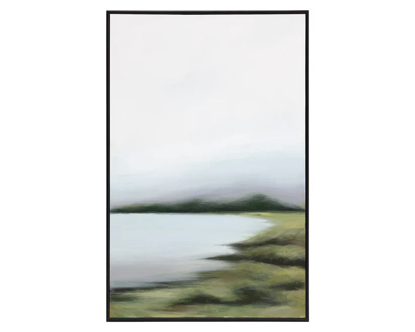 Lakeside Views Set Of 2 Hand-Painted Wall Art