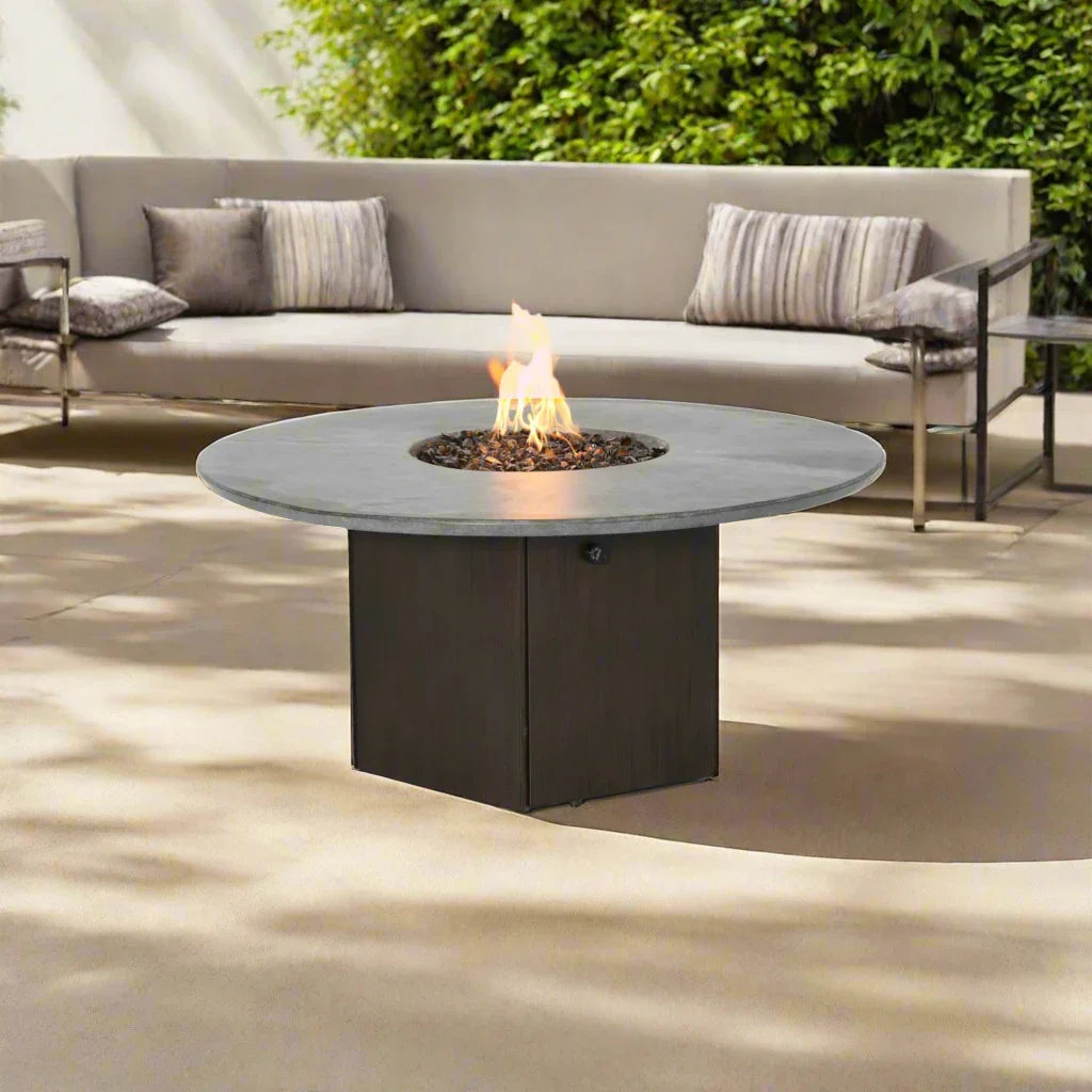 Nicoya Round Coffee Table Firepit by Castelle