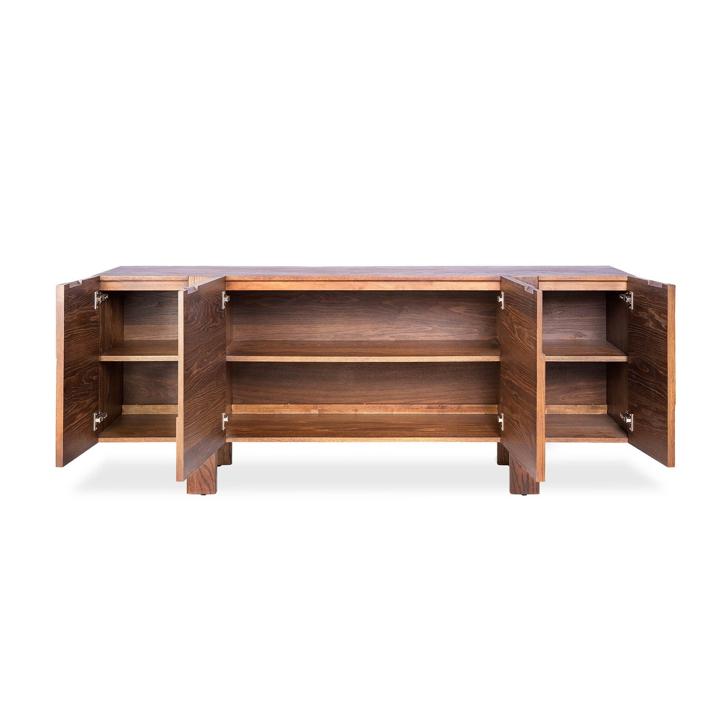 LH Home Abstract Four Doors Wood Sideboard