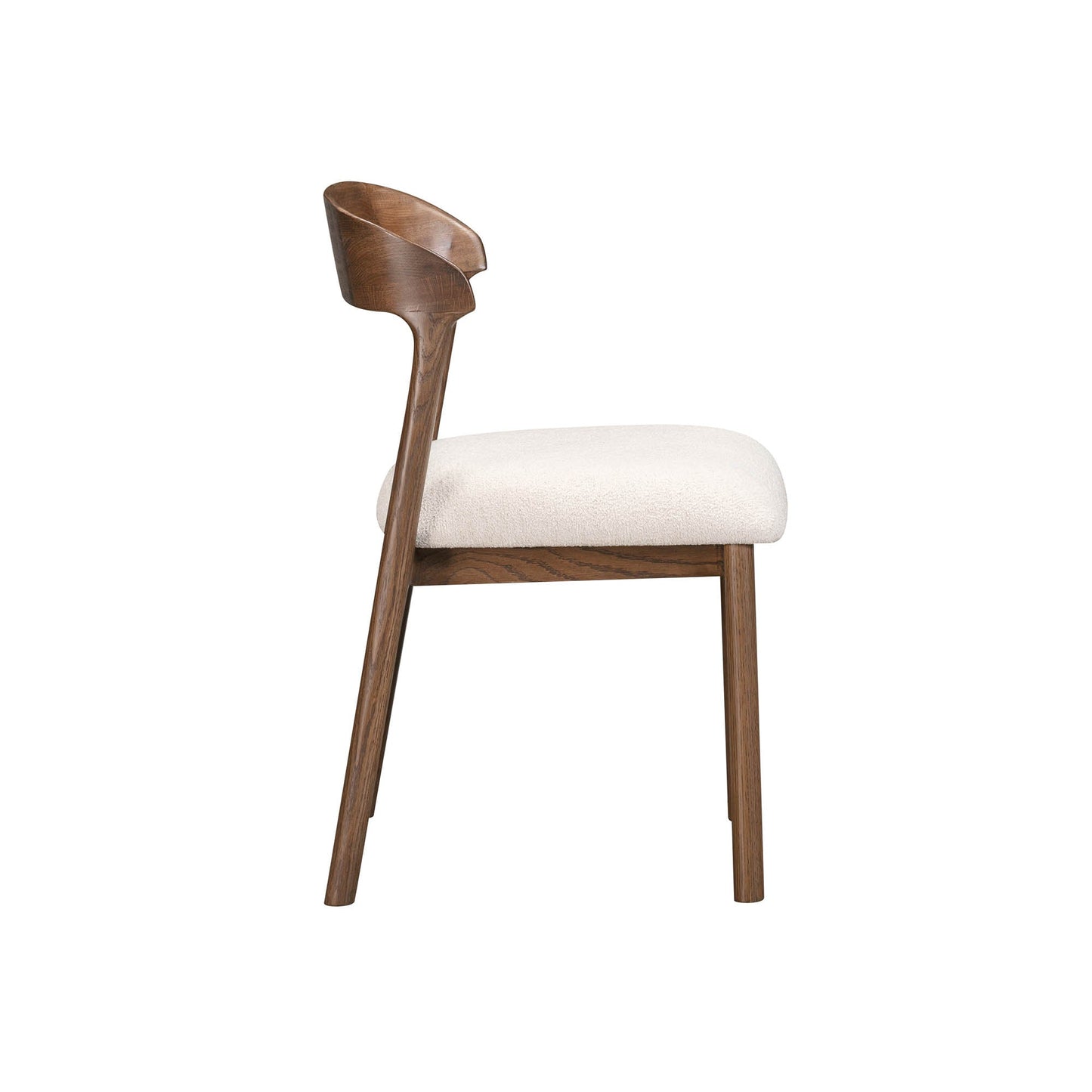 LH Home Abstract Fabric Armless Dining Chair
