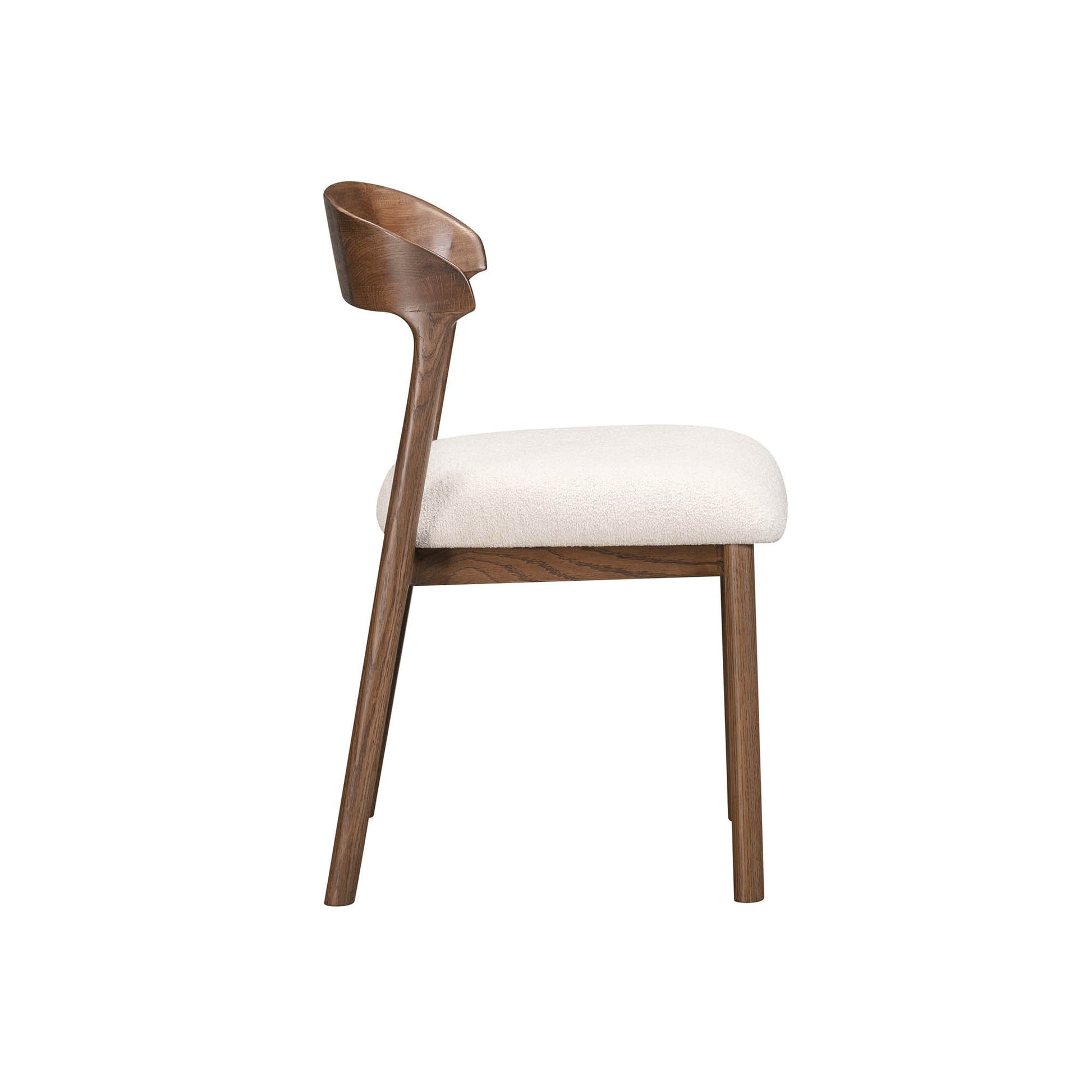 LH Home Abstract Fabric Armless Dining Chair