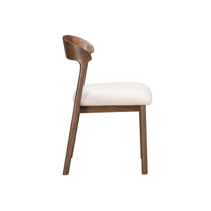 LH Home Abstract Fabric Armless Dining Chair