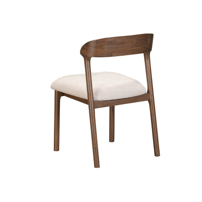 LH Home Abstract Fabric Armless Dining Chair