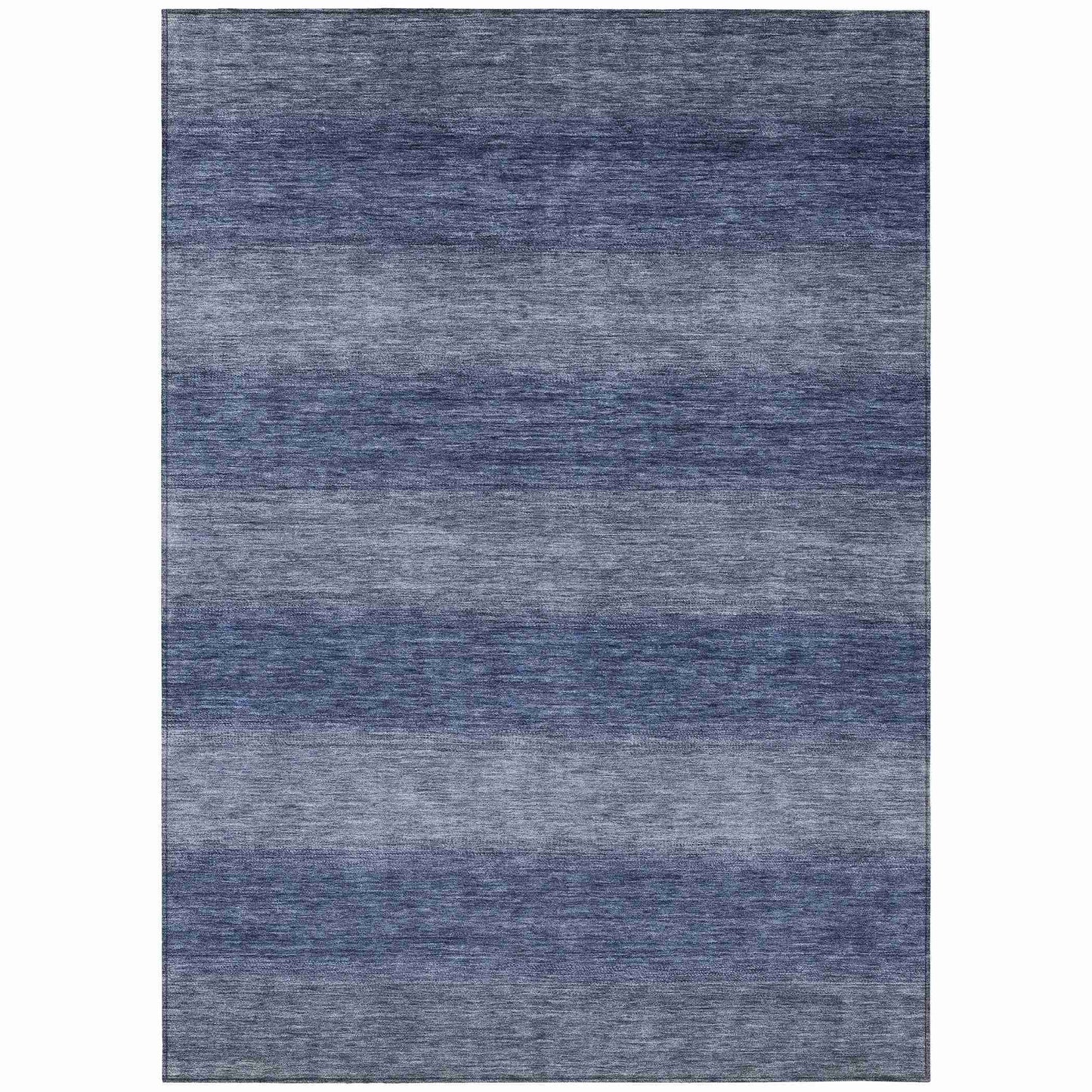 Haelius Blue Washable Indoor-Outdoor Rug