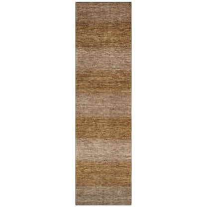 Haelius Brown Washable Indoor-Outdoor Rug