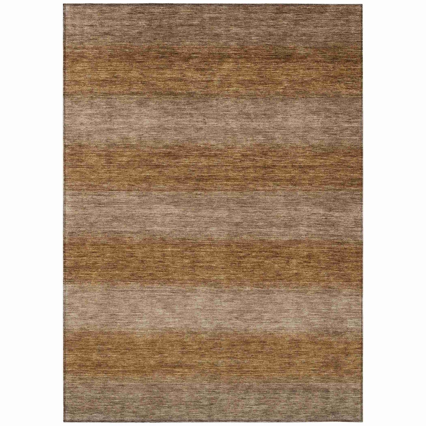 Haelius Brown Washable Indoor-Outdoor Rug