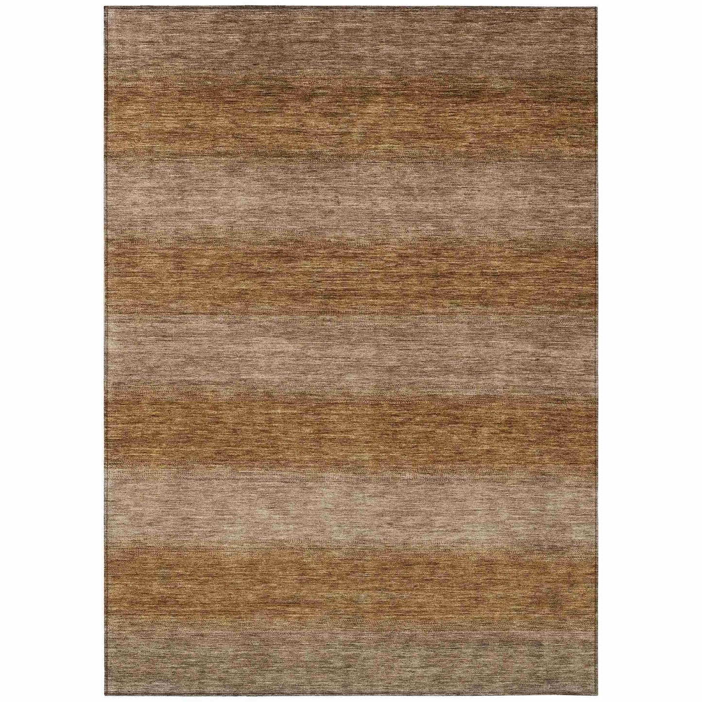 Haelius Brown Washable Indoor-Outdoor Rug