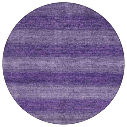 Haelius Purple Washable Indoor-Outdoor Rug