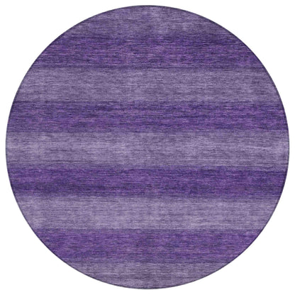 Haelius Purple Washable Indoor-Outdoor Rug