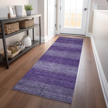 Haelius Purple Washable Indoor-Outdoor Rug