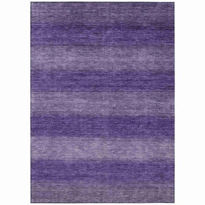 Haelius Purple Washable Indoor-Outdoor Rug
