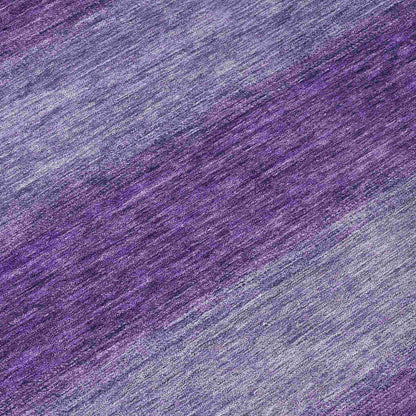 Haelius Purple Washable Indoor-Outdoor Rug