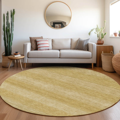 Haelius Gold Washable Indoor-Outdoor Rug