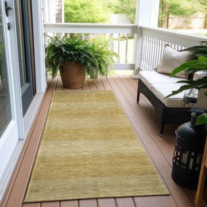 Haelius Gold Washable Indoor-Outdoor Rug