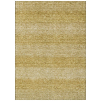 Haelius Gold Washable Indoor-Outdoor Rug